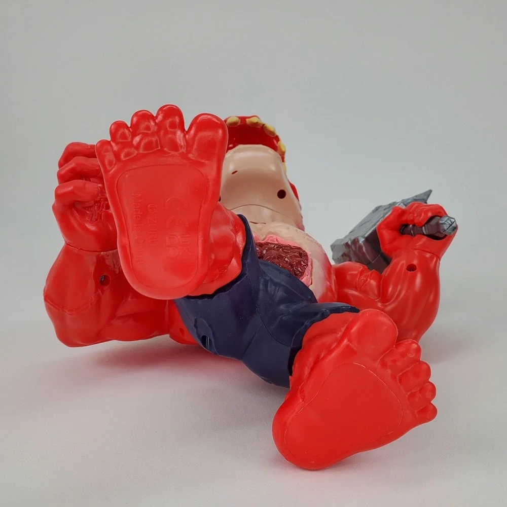 ZURU Smashers Mega Horror Surprise Red‎ T-Rex Dinosaur Action Figure Hammer